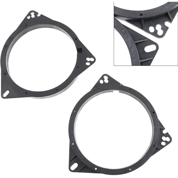 2 stk 6,5 tommers bilpakning solid høyttaler skiveadapter brakett passer for
