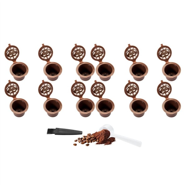 Kaffe-kapselfilter for kaffemaskiner - Erstatning for kapsler - Påfyllbar kaffe-filterkapsel