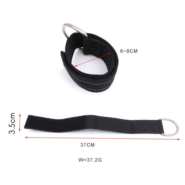 4X Scuba Diving håndleddsrem i nylon med klistremerke i rustfritt stål D-ring stropp sportsutstyr undervanns, 1,5 tommer