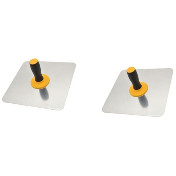 2 Aske Paller, Mørtelbræt Holder med Håndtag, 300X300Mm, To-Tone Håndtag, Mud Palet, Håndværker Værktøj