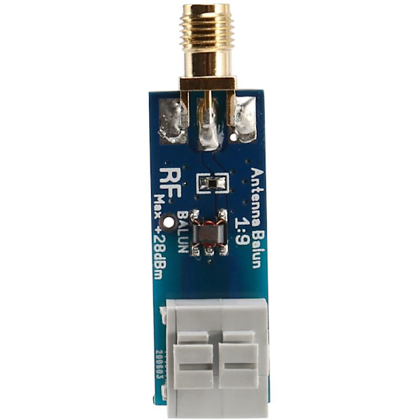 Balun One Nine Tiny Low Cost - HF-antenni Balun 1: 9, jossa antennin sisääntulon suojaus Ham It Up SDR:lle ja monille muille