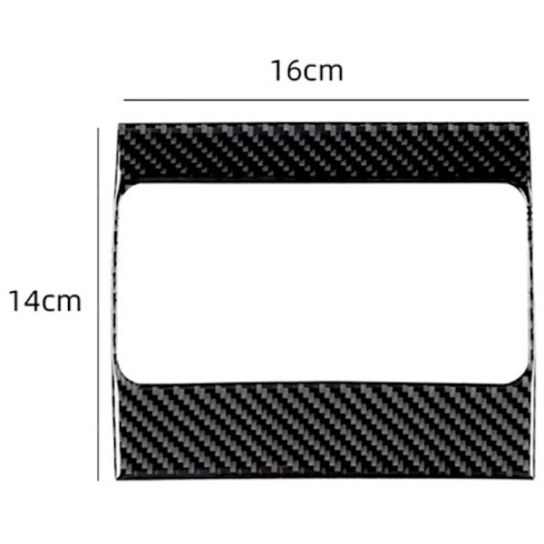 Til Land Cruiser Prado 2010-2018 Fiber Bagagerum AC Udluftningsgitter Udluftningsgitter Trim Ramme Cover Sticker Bil Tilbehør