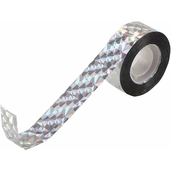 Reflekterande fågeltejp, dubbelsidig reflekterande fågelskyddstejp, 80 m 2,4 cm