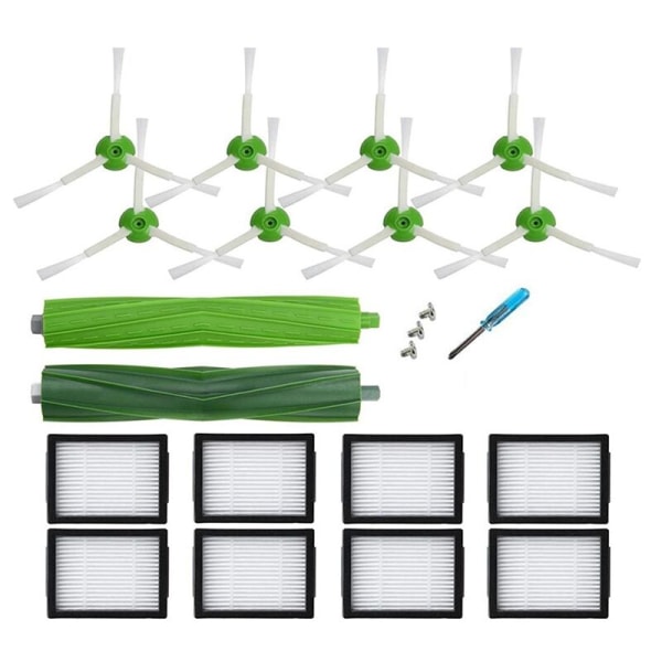 18 stk Hepa-serie filter sidebørstebørste for I7 E5 E6 I3-serie robotstøvsuger reservedeler