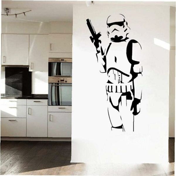 Decor Fashion Produkt Cool Star Wars Barn Älskar Stormtrooper Konst Väggklistermärke Vinyl Dekaler Decor Pojkar Sovrum Väggmålning