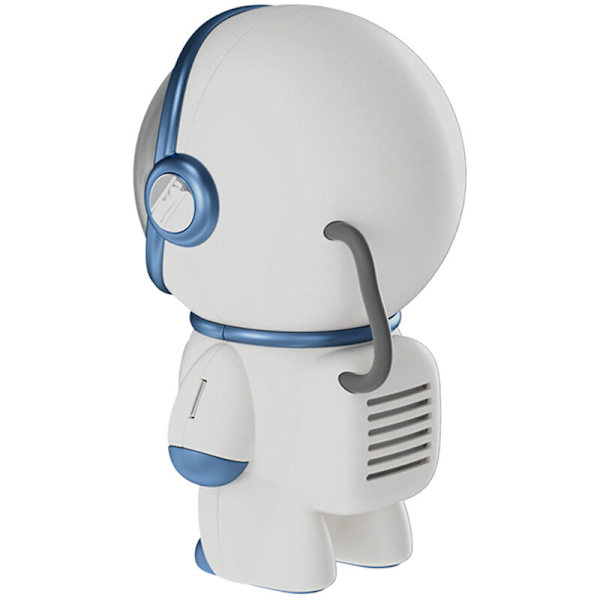 Astronaut Speaker AI Intelligent Voice Bluetooth Højttaler Ur Lille Natlys Fødselsdagsgave Hvid