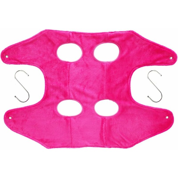 Hundevuggehjælper 2 i 1 Kattehåndklæde Tørrehåndklæde Kæledyrs Badehåndklæde Mikrofiber Kæledyrs Pletning Vugge Bad Hold Pose Vask Pletning Negleklipper (Rosa)