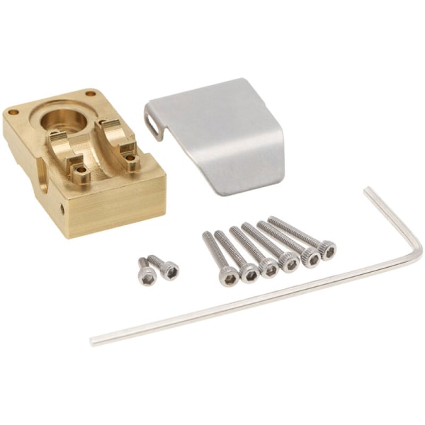 Mässing Differential Cover Bridge Cover med Armor Upgrade Tillbehör för 1/24 RC Crawler Axial SCX24 90081 Delar