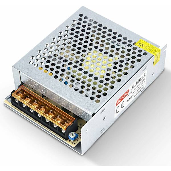 Spændingstransformator strømforsyning, AC 110V / 220V til DC 12V 10A, 120W