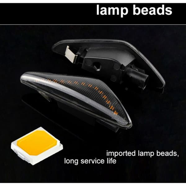 2 stk for X3 F25 X5 E70 X6 E71 E72 2007-2014 LED dynamisk sidemarkør blinklys blinkende lys