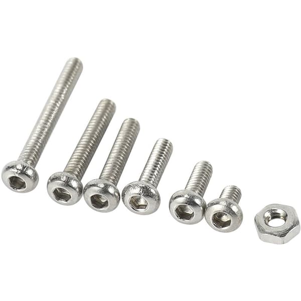 230 stk. M2 Hexagonal 304 Rustfrit Stål Hættebolt Skrue Møtrik Sæt