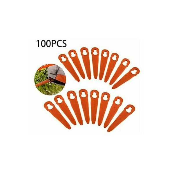 100 kpl Vaihtoehtoiset muoviset terät STIHL Polycut 2-2 FSA 45 nurmikonleikkurille ja ruohonleikkurille