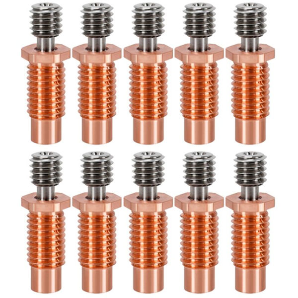 10 stk. Printerdyse Varme Cutter Hals til Kobber Varmeblok -V6 1,75Mm V6 Hotend