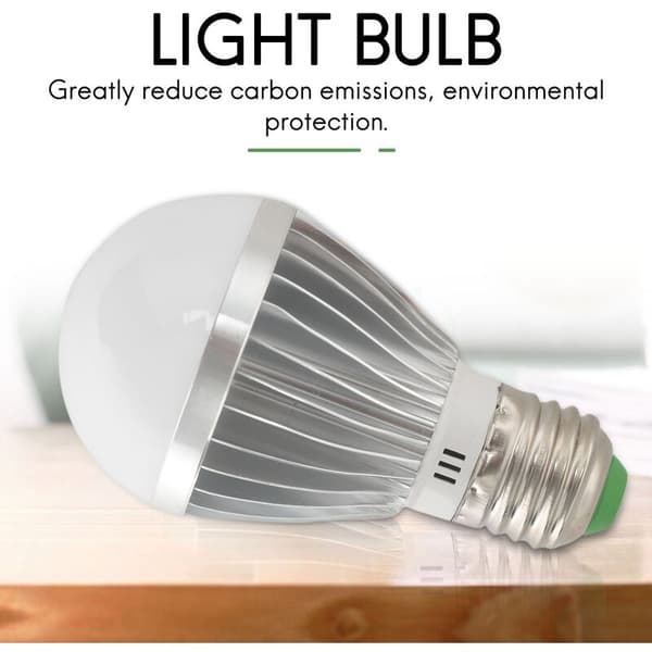 E27 5w 12v Hög Effekt Vit Ljuslampa