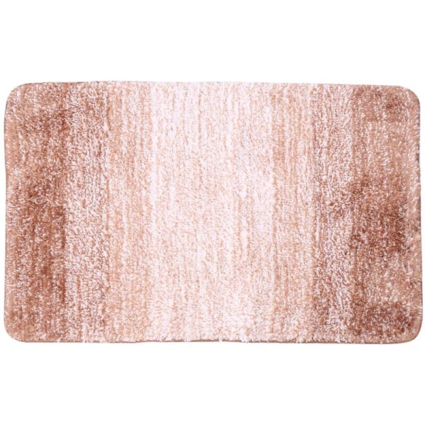 Innendørs dørmatte for inngangsdørmatte, slitesterk maskinvaskbar inngangsdørmatte innendørs teppe for baderomsmatte for kjøkken (Gradient Brown)