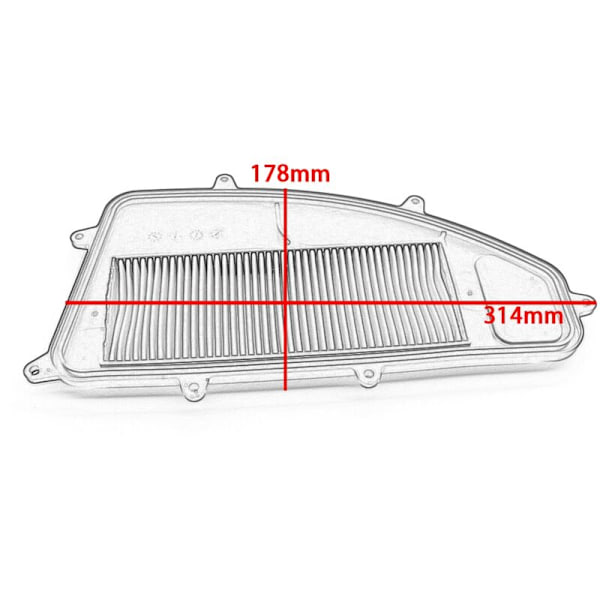 Moottoripyörän Ilmansuodattimen Imupuhdistin XCITING 250 300Cc CK250