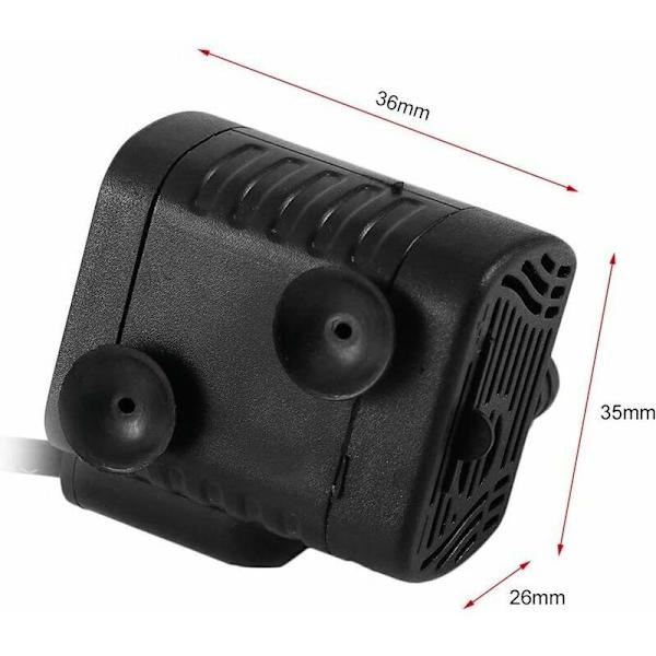 48GPH [180L/H] 3W Ultra-Stille Vandpumpe - Til Akvarium, Fiskedam, Have, Springvand, osv.