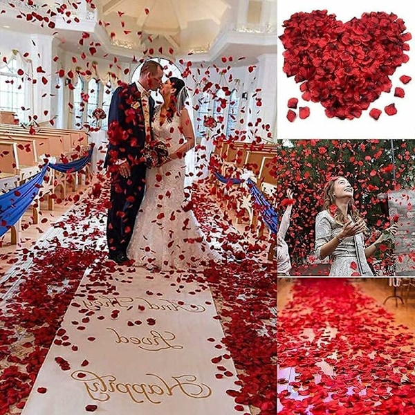 100g Naturlige Tørrede Roseblade Ægte Tørrede Røde Blomster til Fodbad, Bad, Spa, Bryllup, Konfetti til Hjemmet, DIY Håndværk