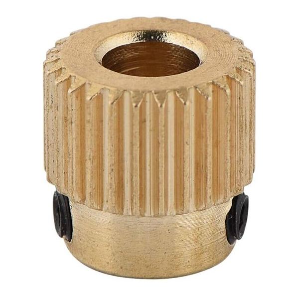 Mässing Extruderhjul 26/40 Tänder 10st Mässing Extruderhjul för CR-10.CR-10S, Ender 3, Ender 3 Pro, MK7 MK8 Extruder (26 Tänder)