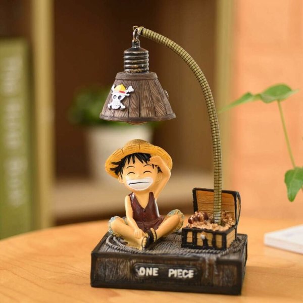 One Piece LED sänglampa Skrivbordslampa dekoration för barns Be