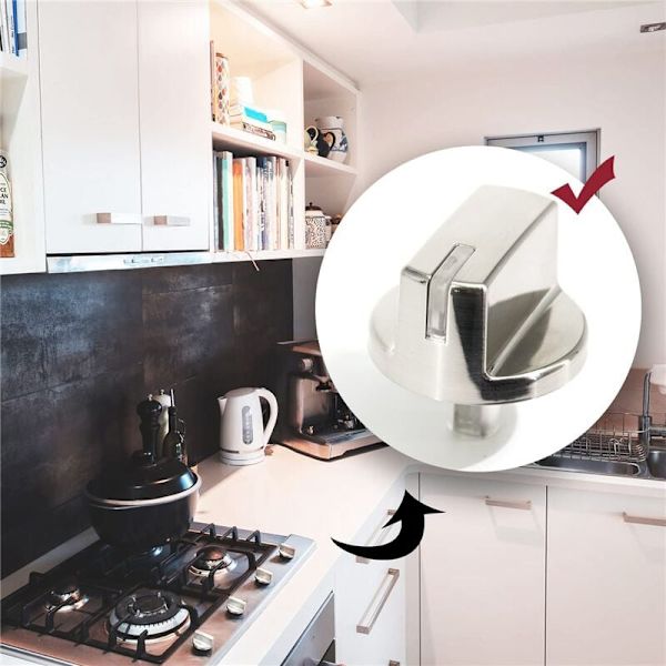 Uppgraderad AEZ73293801 Gashäll Reglageknapp Set Kompatibel med LG Brännare Tillbehör (5 Stycken)