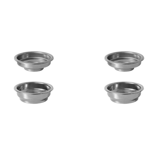 4 stk rustfritt stål te filterkurv 58mm for kaffemaskin tilbehør trykksatt pulverbolle