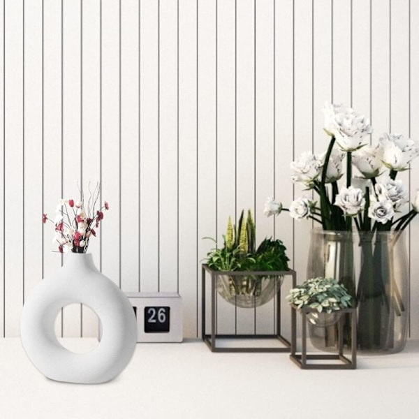 Vas Ornament - Liten Donut [Beige]