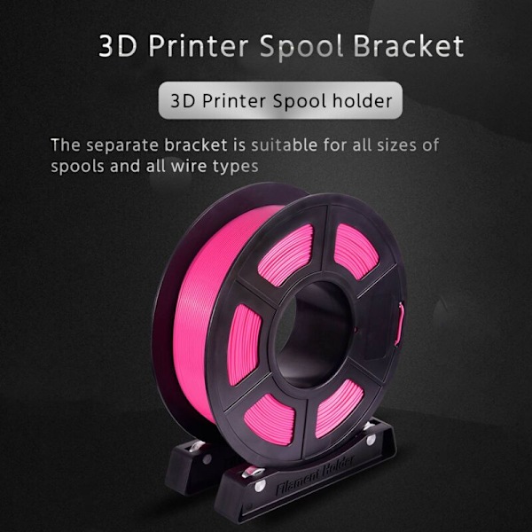 3D Printer Filament Spoleholder Støtte Stativ Holder til PLA/ABS/Nylon/Træ/TPU/Andre 3D Print Materialer
