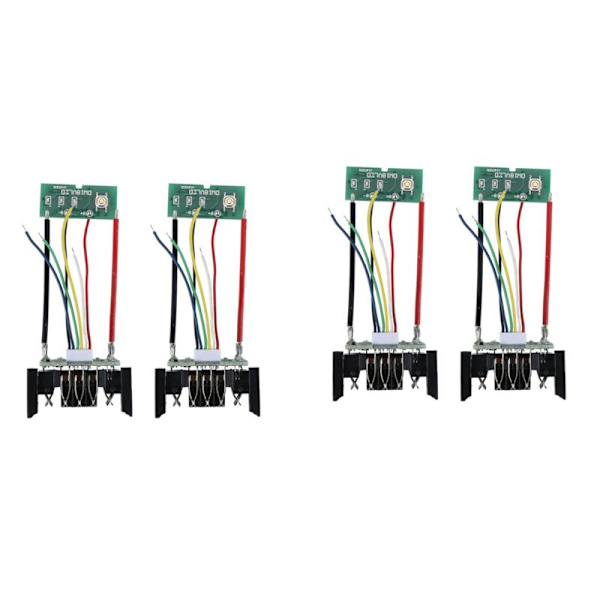 4 st Li-Ion Batteri PCB Laddningsskyddskretskort för 18V 20V DCB201