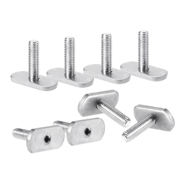 8Pcs Kayak Rail/Track M6 Screws and Nuts T Slot Bolt Replacement Stainless Steel Gear Bolt Kayak Accessories