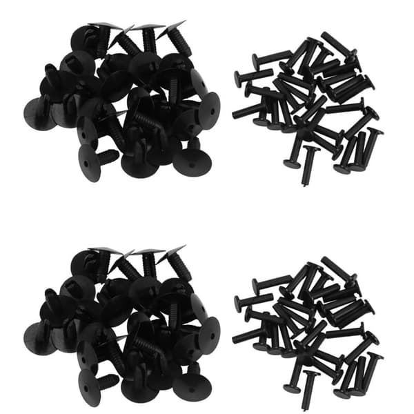 60 stk. Plastik kofanger nitte karosseri trim klips til E30 E36 E46 E39 E38