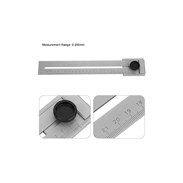 Jäljennysmitta, 0-250 mm Metallimerkintämitta, 0,1 mm Tarkkuus, Merkinnänviivain, Merkinnän työkalu