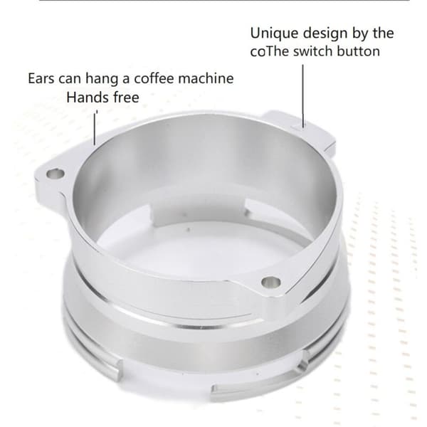 Aluminium Kaffe Pulver Dosering Ring 54MM Kaffe Roterende Loop til Kaffemaskiner Roterende Pulver Ring (Champagne Guld)