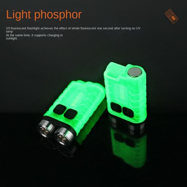 Mini USB ladattava taskulamppu, pieni taskulamppu, vedenpitävä ulkovalo