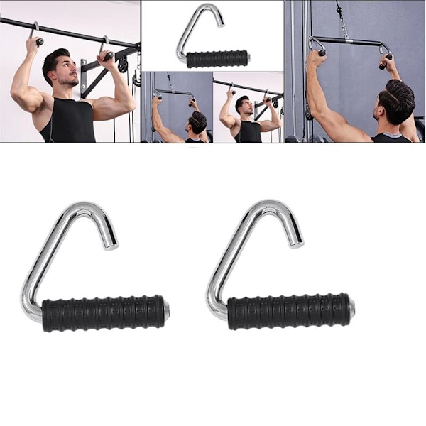 2 kpl Kuntosalin Vastuskahvat DIY-Hihnapyöräkoneelle Lat Pull Down Biceps Triceps Kuntosalille