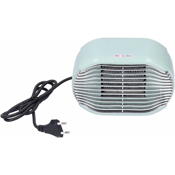 Elektrisk skrivebordsvarmer, Blåser Radiator, Mini Bassy Baderom for Hjemmekontor (Grønn)