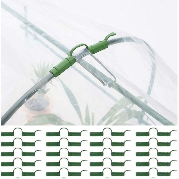 20 st växthusfästklämmor växthus tubklämmor fast verktyg trädgård presenning solskyddsklämmor 1,1 cm