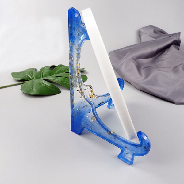 1 Par Foto Rammeholder Stativ Silikon Epoxy Harpiksform Brettebar Støpeform Holder-B