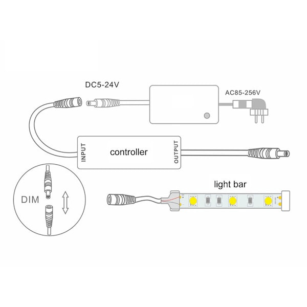 Mini RF LED-dimmerkontroll 14-knappars fjärrkontroll för hem KTV