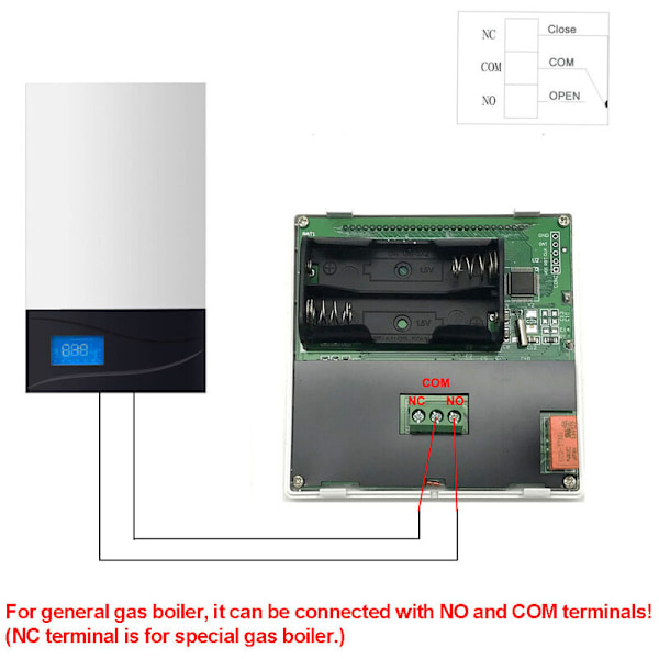 3A Programmerbar Digital Termostat - LCD Rumtemperaturregulator