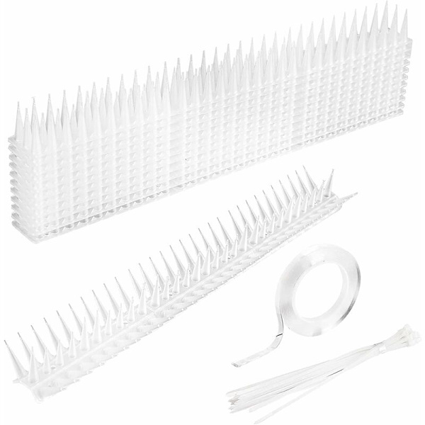 Fugle-Pigge, 5m Fugle-Pigge, Due-Pigge, Anti-Krage System, Mod Fugle Pigge Fugle Sikker for Duer, Spurve, Krager, Balkon (W