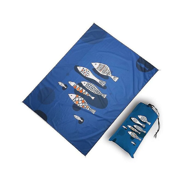 Strandfilt Strandmatta för Utomhus Camping Picknick Resa 1.4x2m