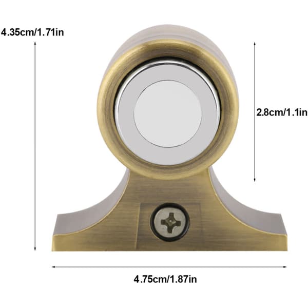 Magnetisk dørstopper i zinklegering til hjemmet, grøn bronze