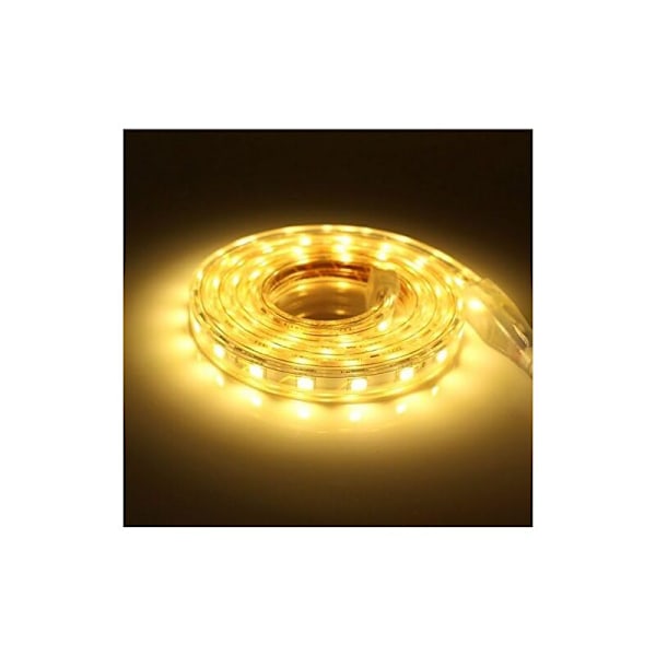 LED-Strips, 2M LED-Strips, Lysstærke LED-Strips 220V, 5050 IP65 Vandafvisende LED-Strips, Varmt Hvidt (2)