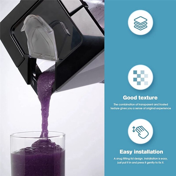 Passar till 72OZ Juicer Tillbehör, Utbytbart Transparent Lock, NJ600 Blender Ersättningsdel