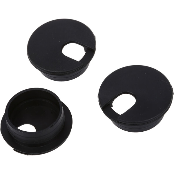 10X 35 mm kabeløje ledning sokkel til bord bord Sort