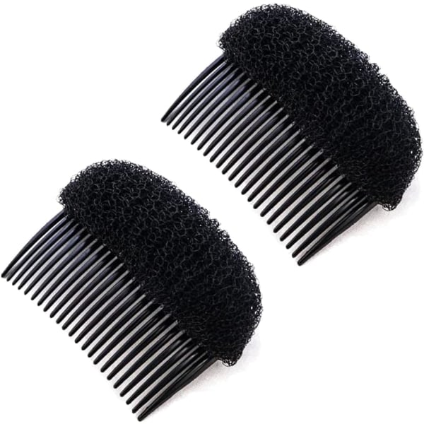 2-pak bump-basesæt volumiserende stylingindsats fletværktøj hårkamklemme Svampebolle-tilbehør til gør-det-selv-frisurer