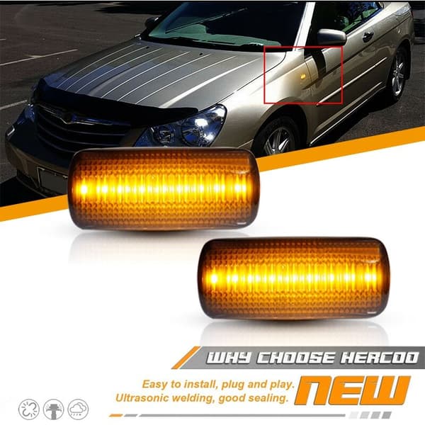 Car LED Side Marker Light Blinklys til Compass Patriot 200 Charger