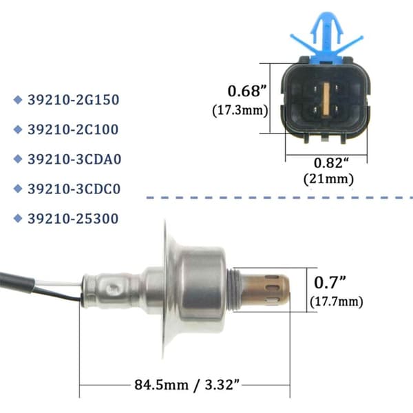 O2 Oxygen Sensor Probe til Sport Sorento 2.4L 39210-2G150 39210-2C100