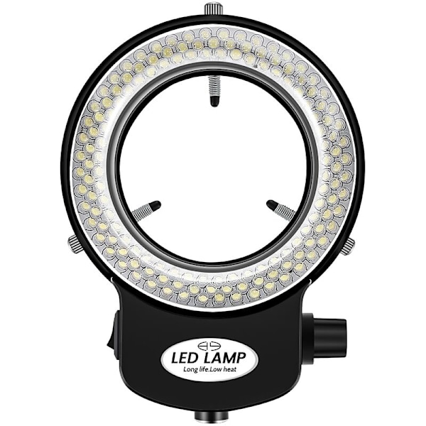 144 LED miniscope ringlys LED 0 - 100% justerbar miniscope ringlyslampe